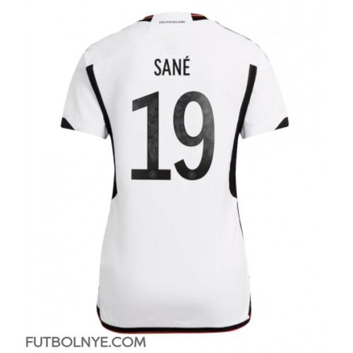 Camiseta Alemania Leroy Sane #19 Primera Equipación para mujer Mundial 2022 manga corta